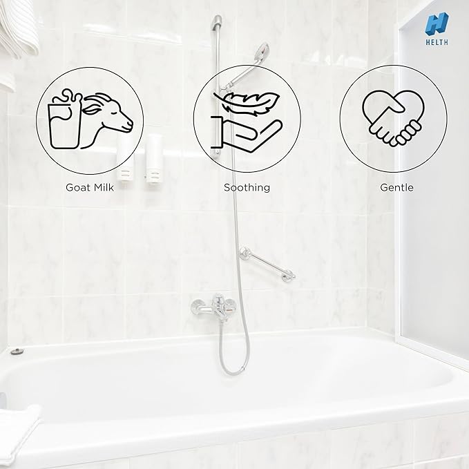 Spa Kit Birthday Box with Loofah Body Brush Gingered Peaches Goat Milk Soap, Orange-Velvo Beauty