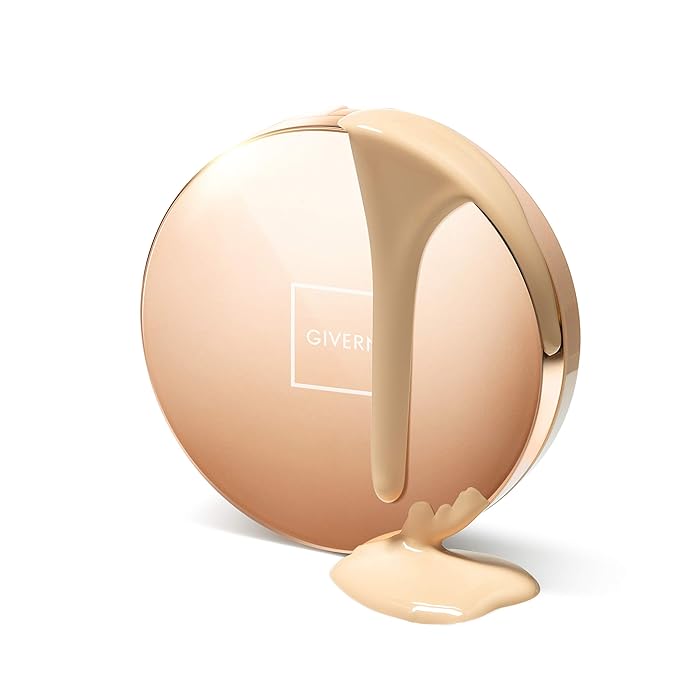 GIVERNY Milchak Cover Foundation Cushion with Refill #23 Medium Beige - Moist Finish for All Skin Types - Flawless Coverage Face Makeup - Lightweight Formula for Satin Glass Texture, 0.4oz x 2-Velvo Beauty