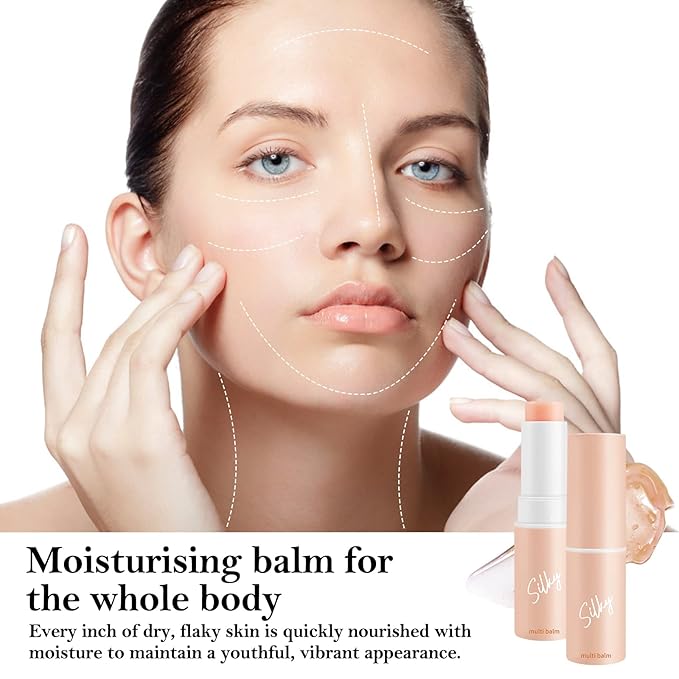 Boobeen Multi Moisturizer Balm Stick for Face, Moisture Balm Makeup Pen for Body, Hydrating Primer for Dry Skin Care,Glossy-Velvo Beauty