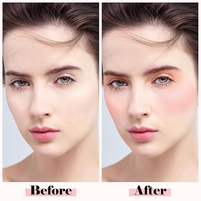 Boobeen Highlighter Contour Makeup Palette Face Matte Bronzer Powder, Compact Contouring Blush for Cheeks, Natural Long Lasting with Brush-Velvo Beauty