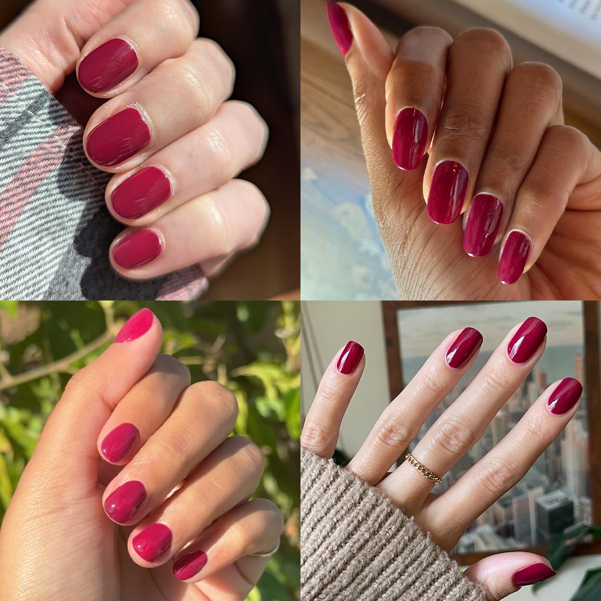 Olive & June Quick Dry Nail Polish | Instant, Fast-Drying, Smudgeproof Color | 15-free, Vegan, Cruelty-Free Formula | Lasts up to 5 Days | Salon-Quality Manicure, Pedicure at Home | Mulberry | Maroon-Velvo Beauty