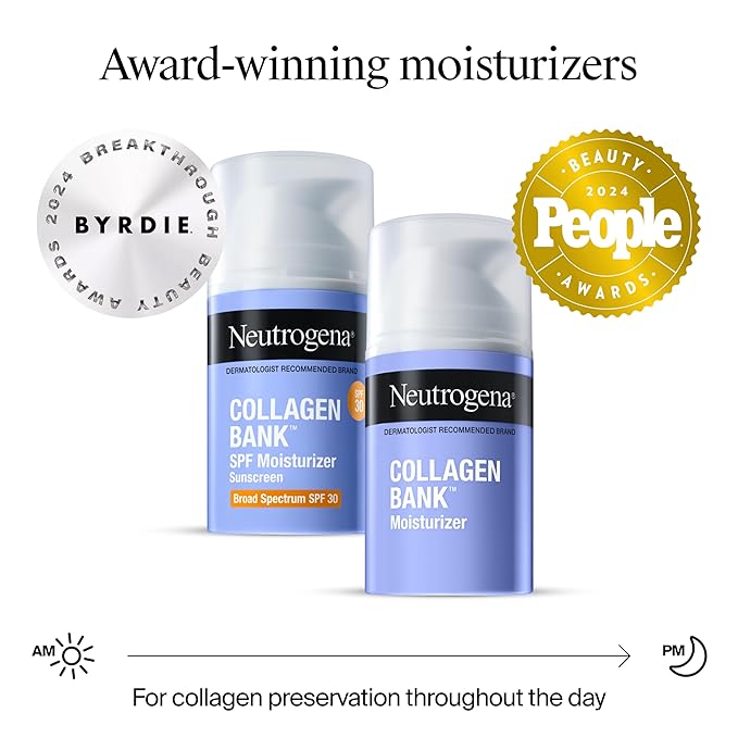 Neutrogena Collagen Bank Face Moisturizer, Daily Anti-Aging Face & Neck Firming Collagen Cream, Bakuchiol & Micro-Peptides Face Lotion, Support Skin’s Natural Collagen for Visibly Plump Skin, 2 fl. oz-Velvo Beauty