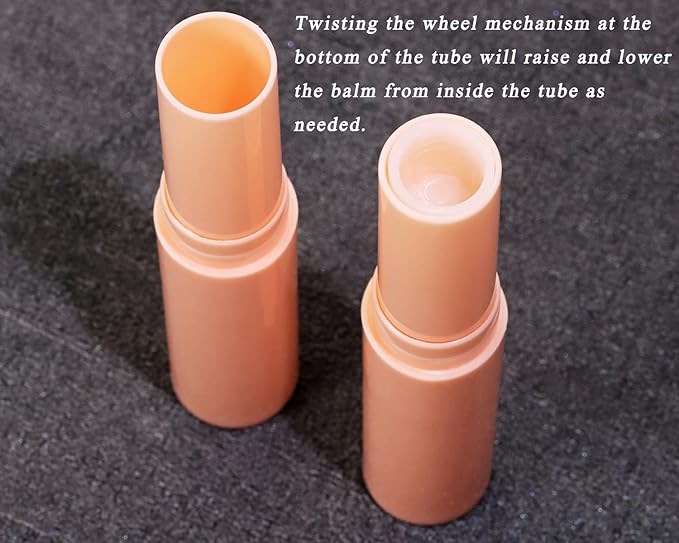 0.14oz Empty Flavored Lip Balm Container Tubes Plastic Homemade Moisturizing Lip Stick with Caps Bulk Fit for Women Adult DIY Making Supplies, 25 Count (Pink)-Velvo Beauty