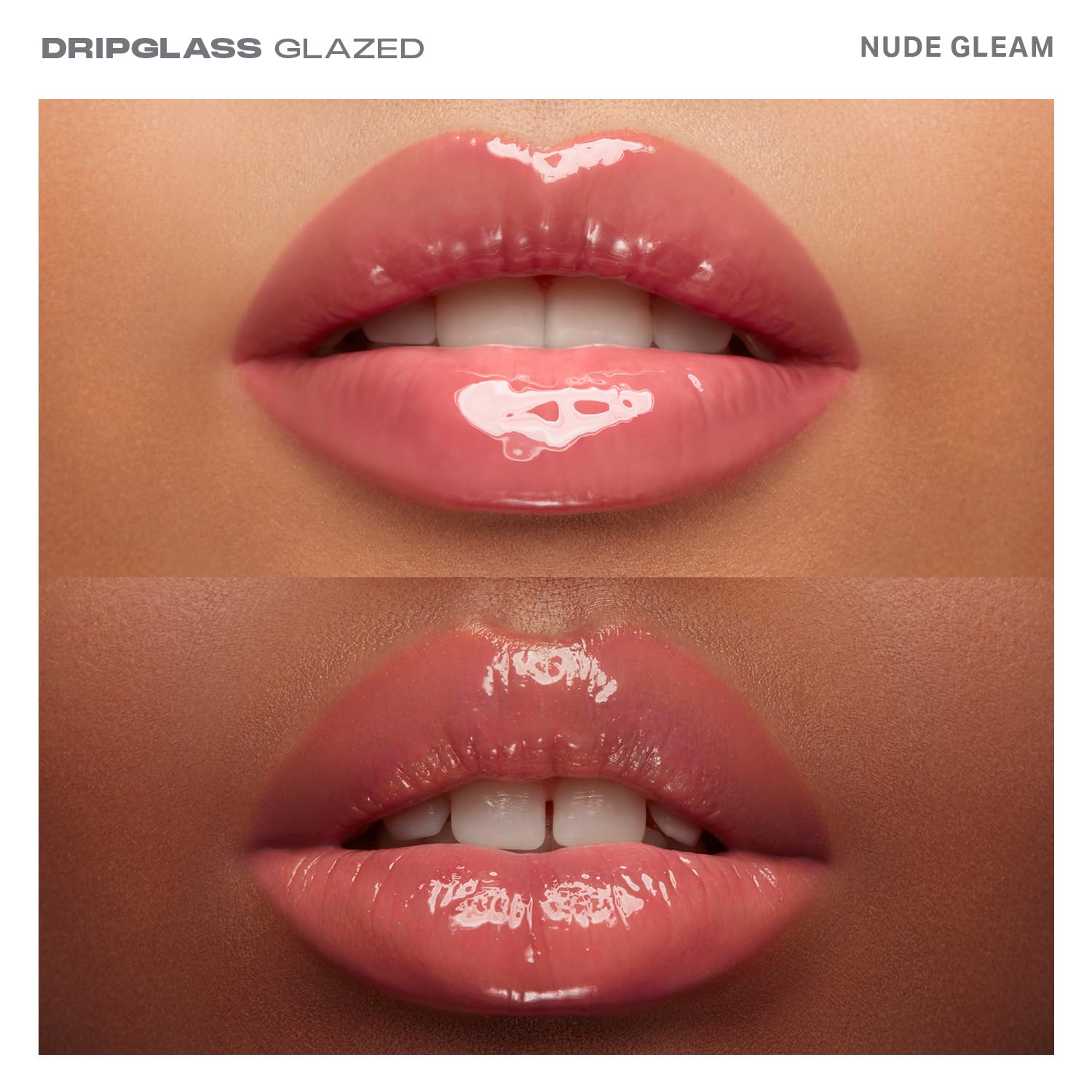 MORPHE Dripglass High Shine Lip Gloss - Glazed, Semi-Sheer & Nourishing Lip Makeup - Buildable Formula Infused with Plant-Derived Squalane & Vitamin E - Nude Gleam (0.13 oz)-Velvo Beauty