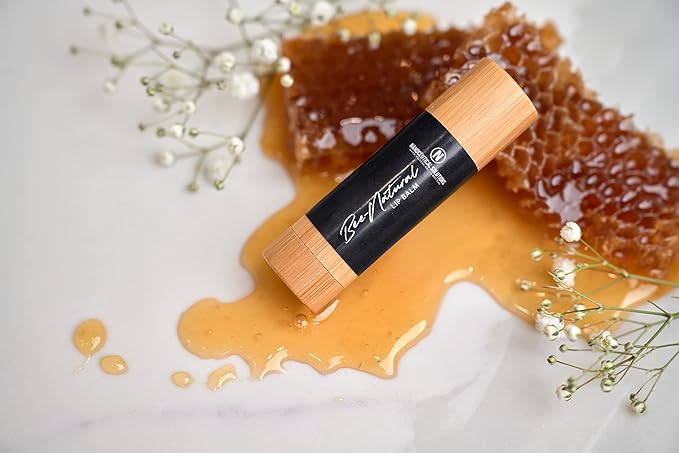 BEE NATURAL LIP BALM, made with Organic Beeswax, Shea butter & Coconut Oil, Ulta-Moisturizing, heals sore chapped lips.-Velvo Beauty