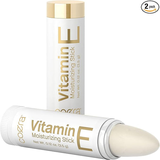 Vitamin E Moisturizing Stick for Lips | .12 oz (2 Pack) | Hydrating & Nourishing | Free of Parabens, SLS & Fragrances-Velvo Beauty