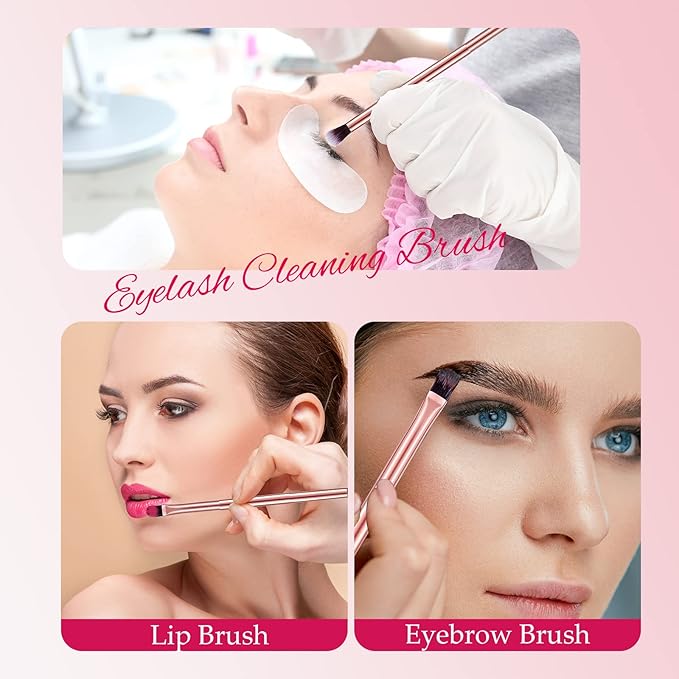 6 Pcs Eyeshadow Smudge Brush 2-in-1 Eyeshadow 2 Double Ended Make Up Brush Concealer Cosmetics Under Eye Small Soft Firm Pointed Foundation Makeup Applicator for Blending Eye Shadow Liner-Velvo Beauty