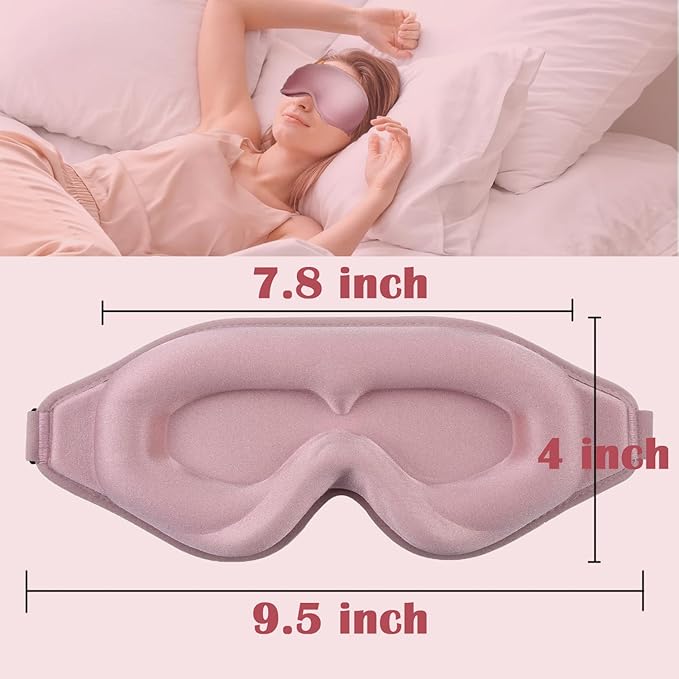 Eye Mask for Lash Extensions, Sleeping Mask for Women, 3D Contoured Eyelash Sleeping Mask for Extensions, Eye Covers for Sleeping for Travel, Airplane, Meditation-Velvo Beauty