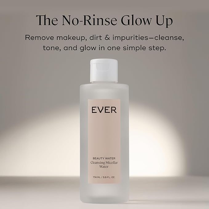 EVER Beauty Water - Cleansing Micellar Water, Eye Makeup Remover, Rose Water Cleanser, Sensitive Skin Water Makeup Remover-Velvo Beauty