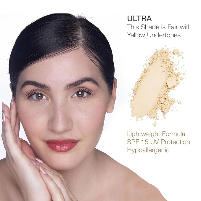 bellapierre Compact Mineral Foundation SPF 15 | Vegan & Cruelty Free Natural Makeup | Full Coverage Matte Foundation | Hypoallergenic | Oil & Talc Free - 0.35 Oz - Ultra-Velvo Beauty