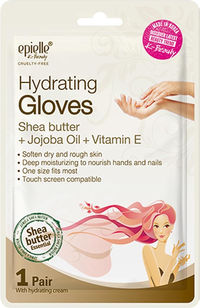 Epielle Hydrating & Moisturizing Hand & Foot Masks 12 Pairs, Relieve and Soften Dry Hands & Cracked Heels with Shea Butter & Sunflower Seed Oil, Korean Skin Care, Spa Set, Self Care Gifts for Women-Velvo Beauty