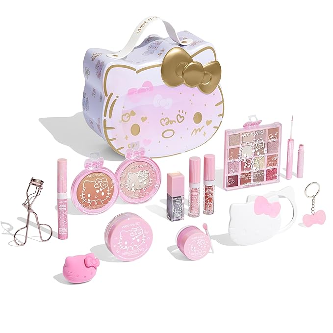wet n wild Hello Kitty PR Box, Makeup Set with Versatile Unique looks, 2-Layered Keepsake Box, Buildable & Blendable Formulas, Cruelty-Free & Vegan-Velvo Beauty