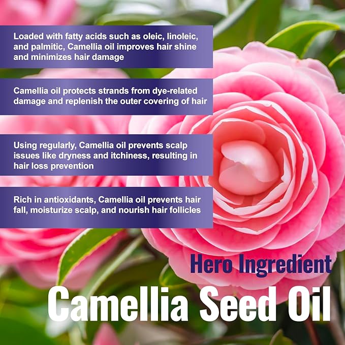 100 Natural Botanical Hair Growth Serum for Nourishing Hair Scalp and Protecting Hair loss, Moringa Camellia Rosemary Castor Tea Tree Peppermint Jojoba Blended , Made In USA (2oz)-Velvo Beauty