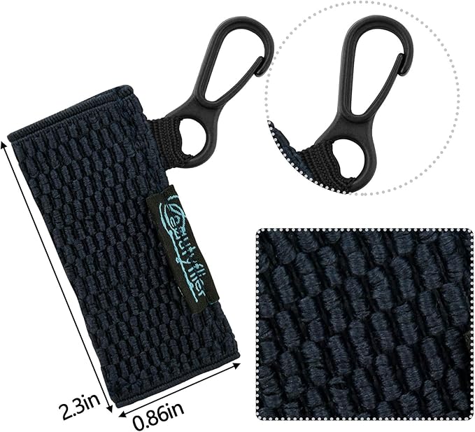 Beautyflier Cute Elastic Lip Balm Holder Keychain, Lipstick Sleeve Chapstick Sleeve Holder for Burts Bees Chapstick-Velvo Beauty