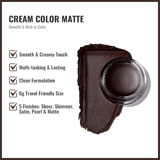 Oulac Matte Eyeshadow 3-in-1 Eyeshadow Eye Primer&Eyeliner Highly Pigmented Waterproof Smudge-proof Long Lasting Wear Smooth&Blendable Formula for Natural Look,Vegan & Cruelty-Free,CM07-Velvo Beauty