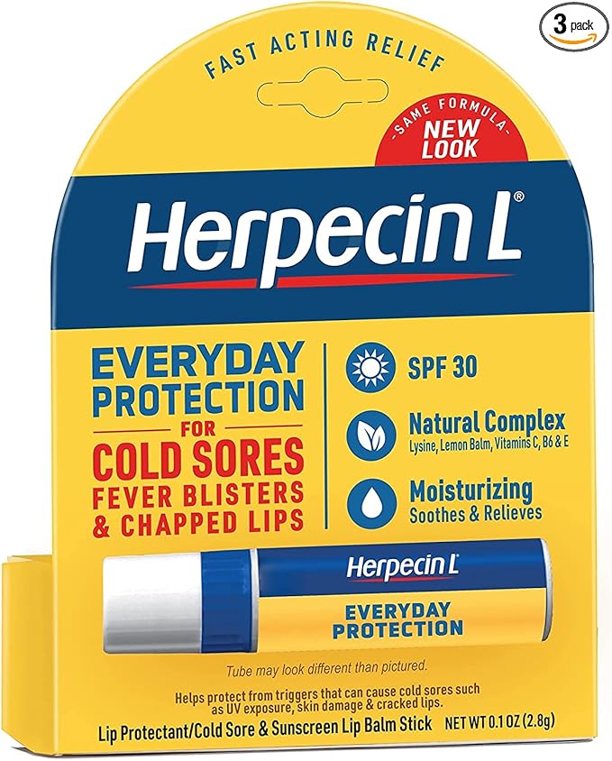 Herpecin L Lip Protectant SPF 30 0.10 oz ( Pack of 3)-Velvo Beauty