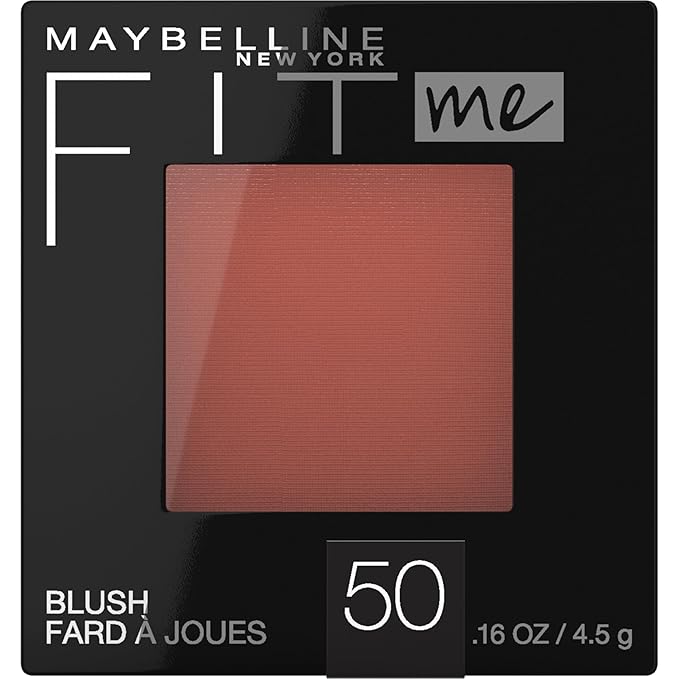 Maybelline Fit Me Blush, Lightweight, Smooth, Blendable, Long-lasting All-Day Face Enhancing Makeup Color, Wine, 1 Count-Velvo Beauty