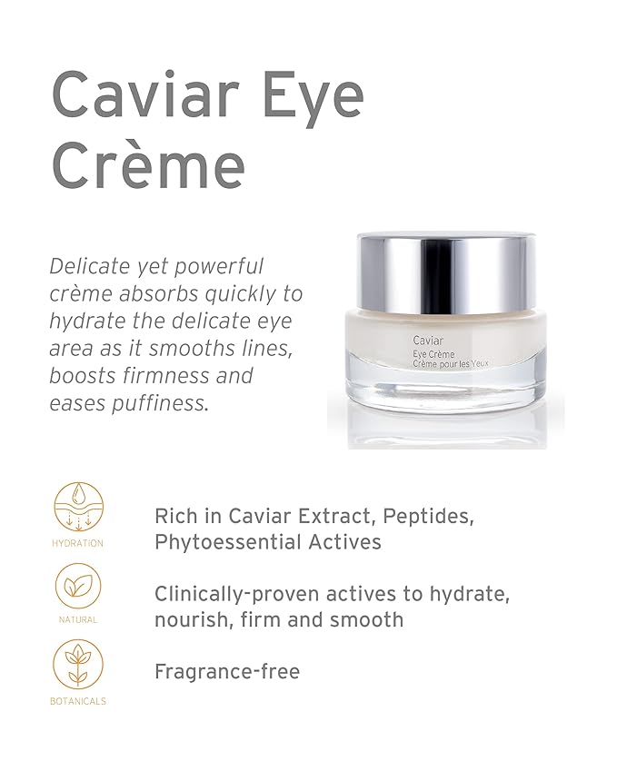 Kerstin Florian Caviar Eye Crème, For Anti-Aging, Puffiness and Dark Circles .5 fl oz-Velvo Beauty