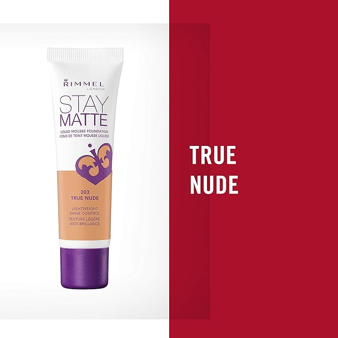 Rimmel, Stay Matte Foundation, True Nude 2 Count(Pack of 1)-Velvo Beauty