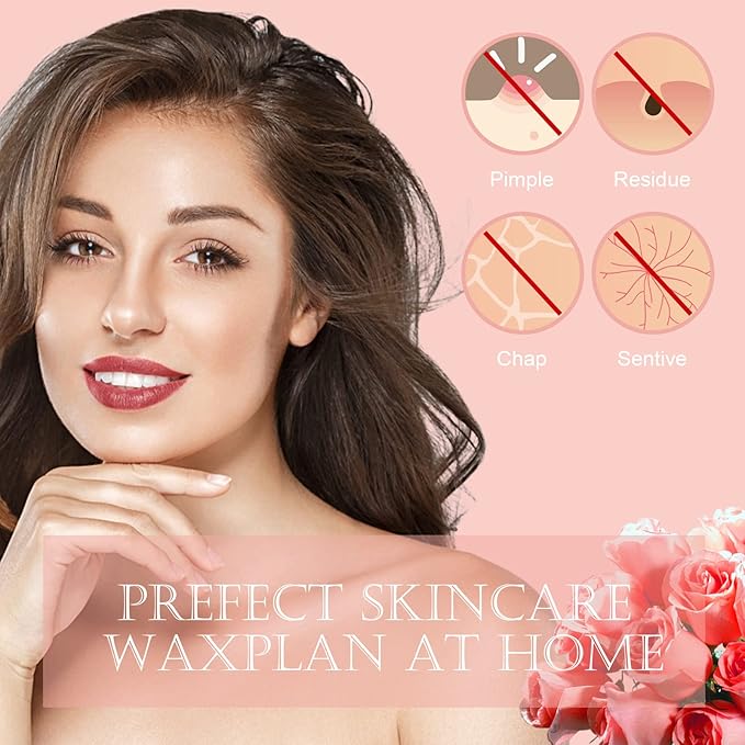 Wax Beads Bulk, 52.8oz Depilatory Painless Wax Beans Quick Hair Removal for Body Skin, Long Lasting for Back, Chest, Leg, At Home Waxing Choice-Velvo Beauty