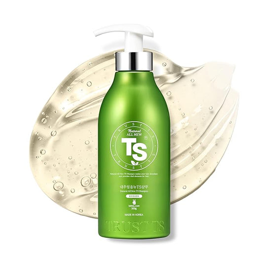TS Natural All New TS Shampoo | Korean Shampoo for Sensitive Scalp | Hair & Scalp Care with Salicylic Acid and Natural Ingredients | Sulfate-Free Dandruff & Itchy Scalp Relief (16.9 Fl Oz / 500mL)-Velvo Beauty