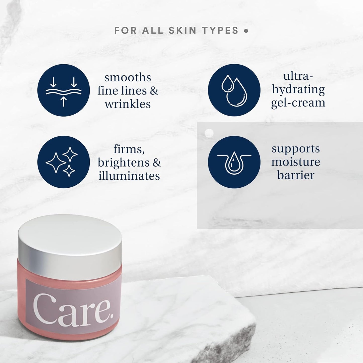 Care Skincare - Deep Moisture Fix, Hydrating Water Cream, Oil Free Face Moisturizer With Hyaluronic Acid, Fragrance Free For All Skin Types, Hydrating + Plumping 1.7 oz.-Velvo Beauty