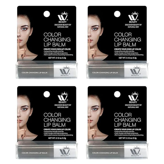 Care Lip Balm, Rich in Vitamin E and Provides Sustained Repair, Color Changing, Tinted Moisturizer, 3.3 g (4 pack)-Velvo Beauty