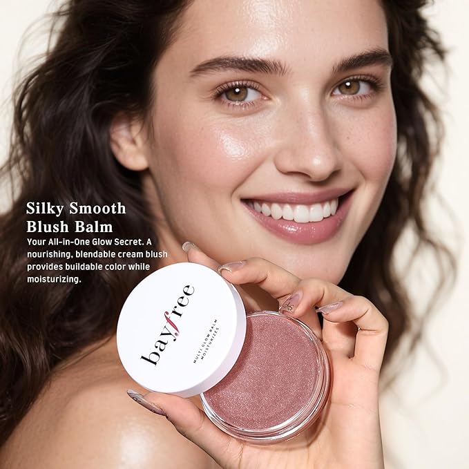 Multi Glow Balm, Cream Blush for Cheeks, Blush Balm Face Makeup, Radiant Finish, Hydrating, Creamy, Lightweight & Blendable Color, Face Makeup, 0.63 Oz-Velvo Beauty
