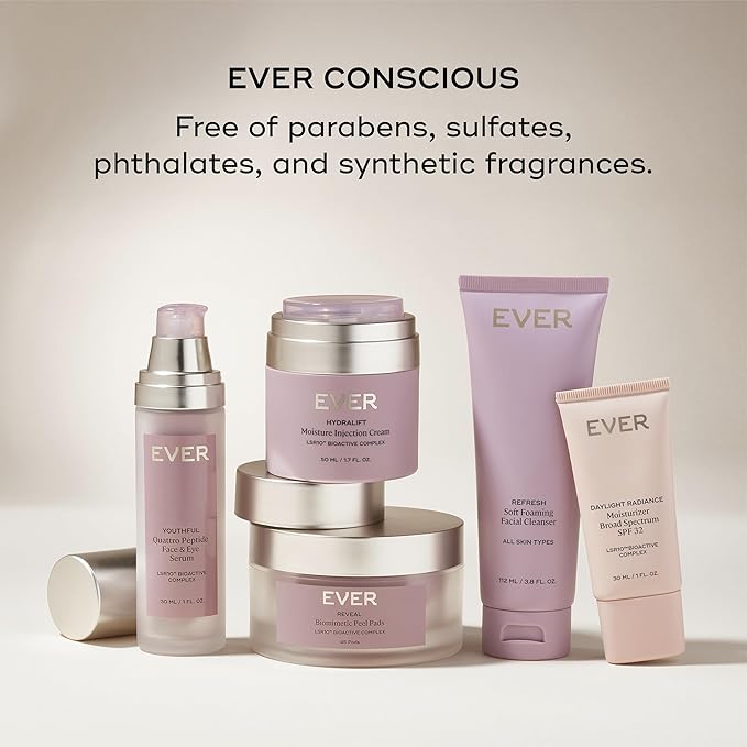 EVER Oil-Free Face Cream (Oily Skin)- Overnight Renewal Facial Lotion, Instant Face Lift Cream, Smooths Fine Lines, Restores Skin Elasticity, Packed with Hyaluronic Acid, Bakuchiol, and Peptides-Velvo Beauty