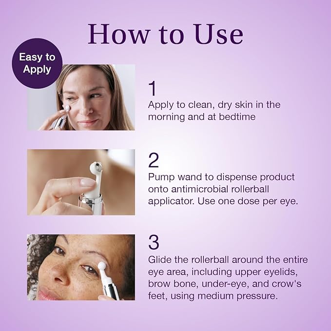 SBLA Eye Lift Wand – Anti-Aging Serum for Eyelids, & Eye Area - With SBLA66Peptide™, Caffeine, Hyaluronic Acid, Niacinamide & Vitamin C - Smooths, Lifts Hooded Lids, Brightens Eyes, Reduces Puffiness-Velvo Beauty