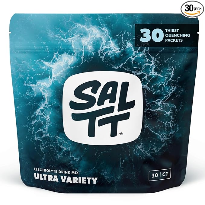 Keto Chow SALTT Electrolytes Powder Packets, Ultra Variety Pack (30 Packets) - Magnesium, Potassium, Sodium, Trace Minerals - Vegan, Sugar Free, Gluten Free - Travel Essentials - Made in USA-Velvo Beauty