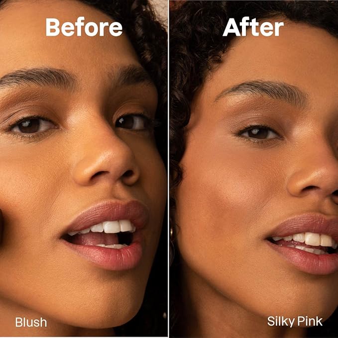 ATTITUDE Oceanly Lightweight Blush Stick, Titanium Dioxide-Free, EWG Verified, Plastic-Free, Vegan & Cruelty-free Makeup, Silky Pink, 0.3 Ounces-Velvo Beauty