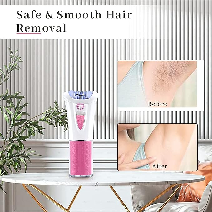 Glabrouse Skin Epilator, Epilators Hair Removal for Facial, Epilators with LED Light, Cordless Hair Removal Device, Epilator for Women, Facial Hair Removal for Bikini Arm Legs Armpits-Velvo Beauty