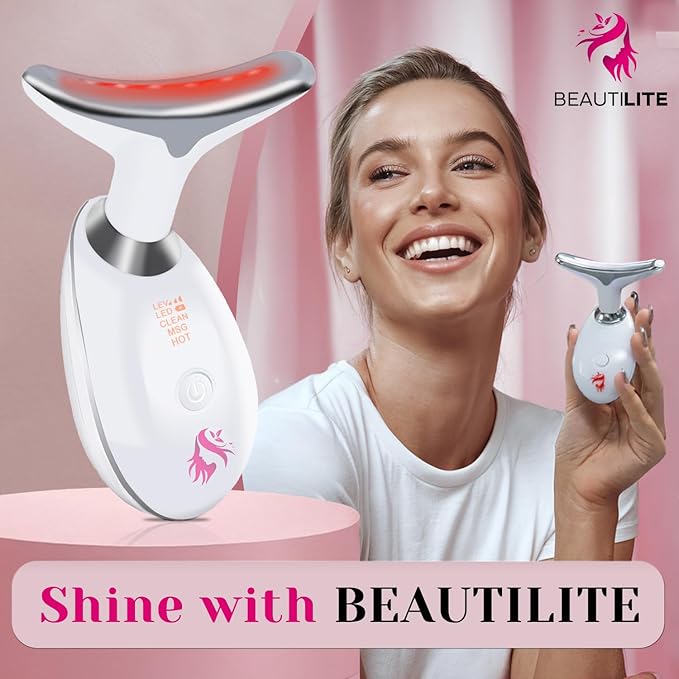 Red Light Therapy for Face, Facial Massager, Skin Tightening & Anti-Aging Face Lift Device, True Beauty Glow Facial Massager, 7-in-1 LED Facial Sculptor-Velvo Beauty