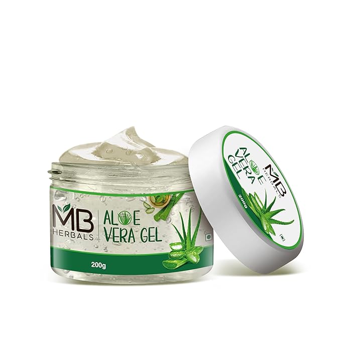 MB Herbals Aloe Vera Gel 7 oz (200 Gram) | Pure Aloe Vera Gel - No added Fragrance | For Moisturizing Skin and Scalp | Skin and Hair Care-Velvo Beauty