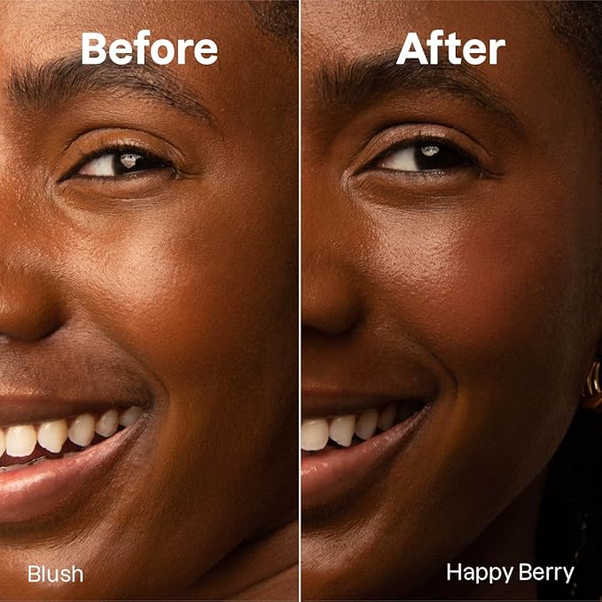 ATTITUDE Oceanly Lightweight Blush Stick, Titanium Dioxide-Free, EWG Verified, Plastic-Free, Vegan & Cruelty-free Makeup, Happy Berry, 0.3 Ounces-Velvo Beauty