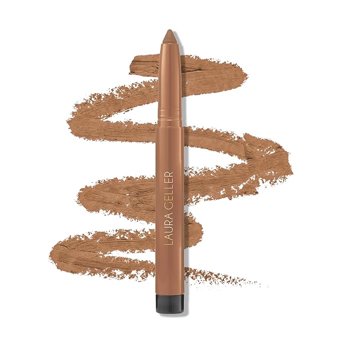LAURA GELLER NEW YORK Kajal Longwear Kohl Eyeliner Pencil - Khaki Kohl - Caffeine and Vitamin E - Smooth & Blendable Liner - Built-In Sharpener-Velvo Beauty