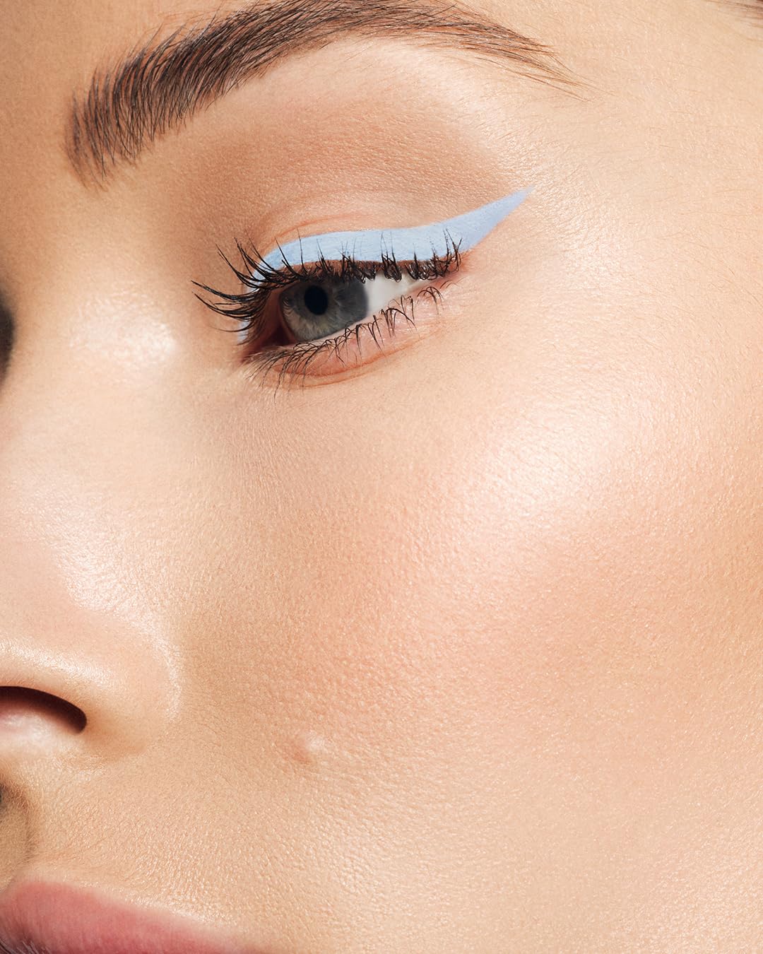 MAKE Beauty Liquid Line Waterproof Liquid Eyeliner Pen. Smudge-Proof Felt Tip for Precise Application of Lines, Wings, and Graphics. Long Lasting Eye Liner - Shade, New Sky-Velvo Beauty