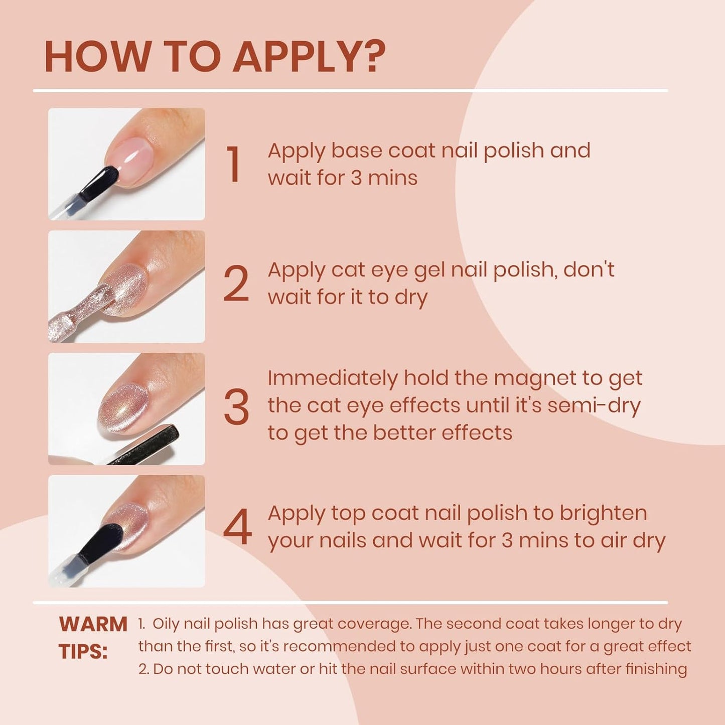 Nude Cat Eye Nail Polish Non Gel with Magnet Quick Dry Magnetic Nail Polish for Fingernail Air Drying Fast Lacquer Manicure Gift For Women Girls 16ml, 0.54fl oz-Velvo Beauty