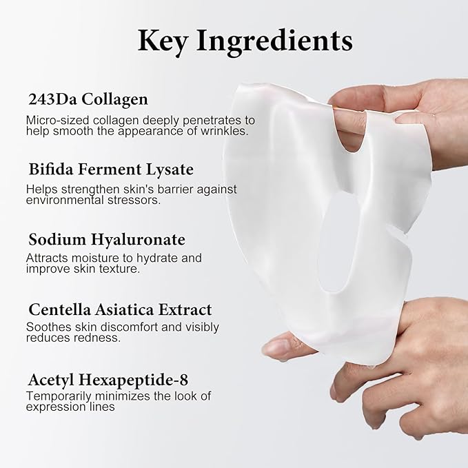 ISTON 4 Pack Collagen Face Mask, Collagen Real Deep Anti Wrinkle Lifting Mask | Firming,Pore Minimizing | Overnight Hydrating Face Masks Skincare for Glass Skin |TikTok Trend Items Skin Care-Velvo Beauty