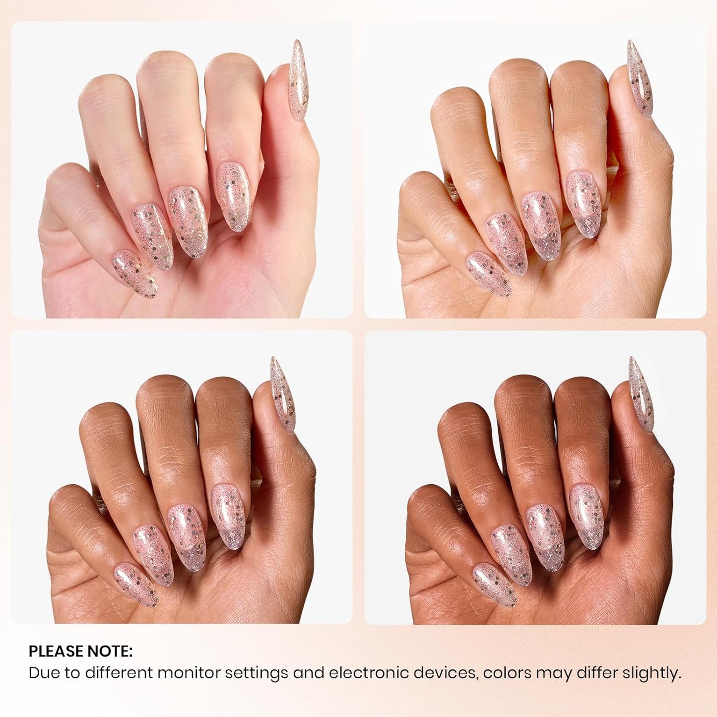 Beetles Gold Glitter Gel Nail Polish, 9ml Diamond Shiny Gel Polish Shimmer Reflective Sparkle Gold Color for Nail Art Soak Off UV LED Nail Lamp Dancing Glitter Gifts for Women-Velvo Beauty