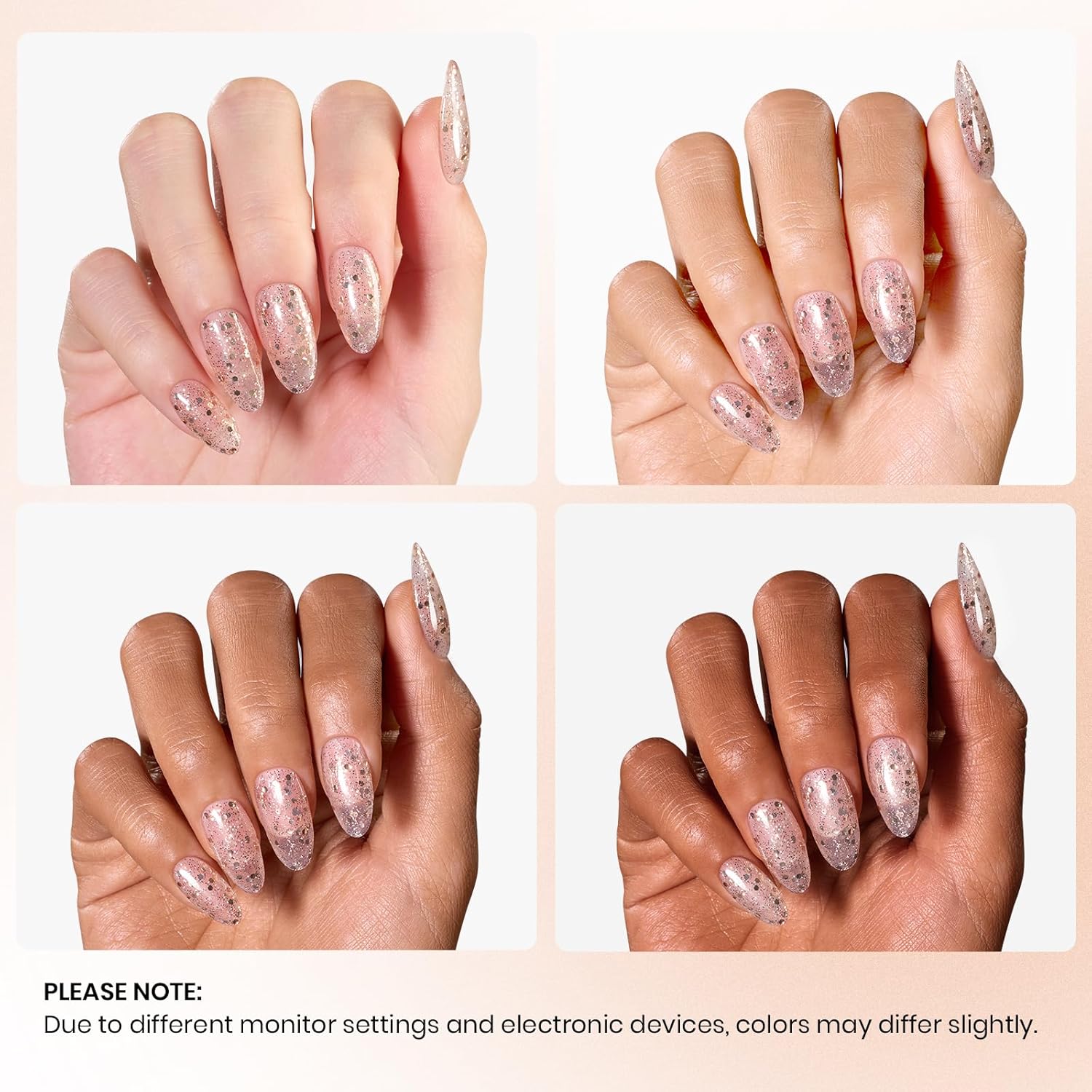 Beetles Gold Glitter Gel Nail Polish, 9ml Diamond Shiny Gel Polish Shimmer Reflective Sparkle Gold Color for Nail Art Soak Off UV LED Nail Lamp Dancing Glitter Gifts for Women-Velvo Beauty