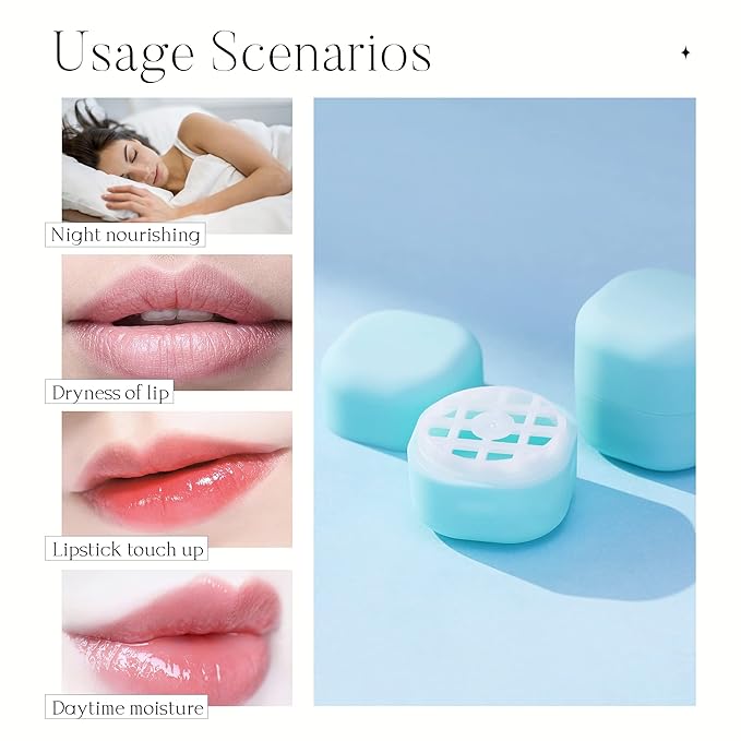 0.25 oz（7g） Empty Lip Balm Square Containers Tubes Lipstick 12 Pieces for Make Natural Lip Balm Lip Care - DIY & BPA FREE (Blue)-Velvo Beauty