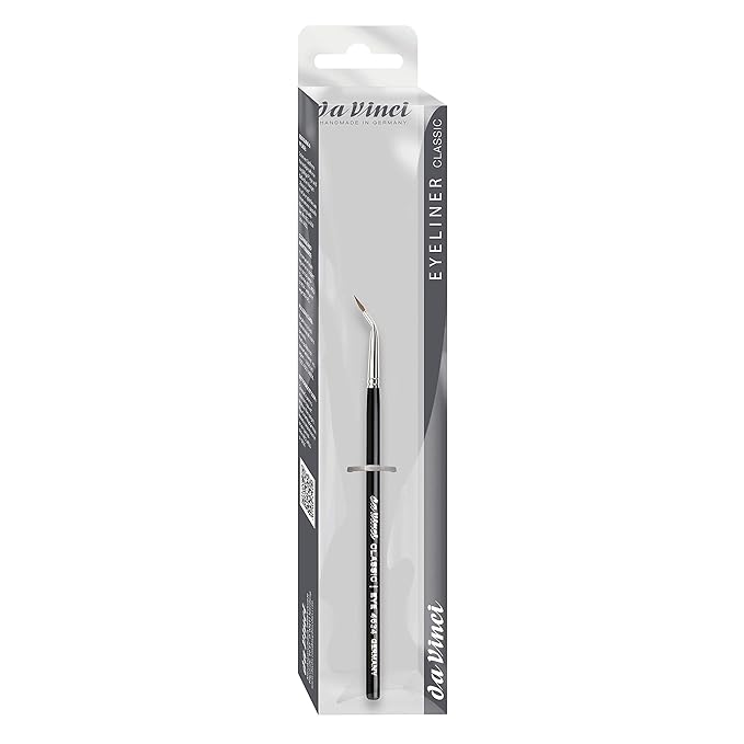 da Vinci Cosmetics Series 4634 Classic Eyeliner Brush, Bent Pointed Russian Red Sable, 20.4 Gram-Velvo Beauty