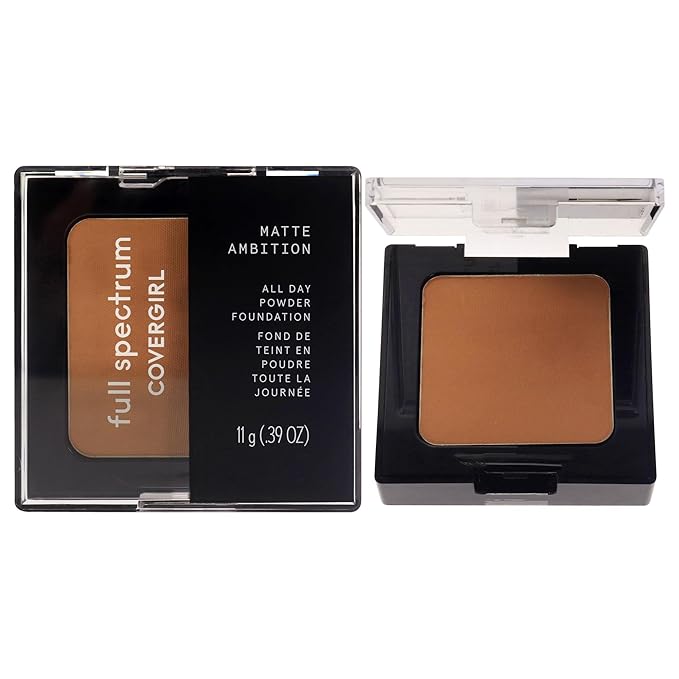 COVERGIRL Matte Ambition, All Day Powder Foundation, Medium-tan Neutral, 0.38 Ounce-Velvo Beauty