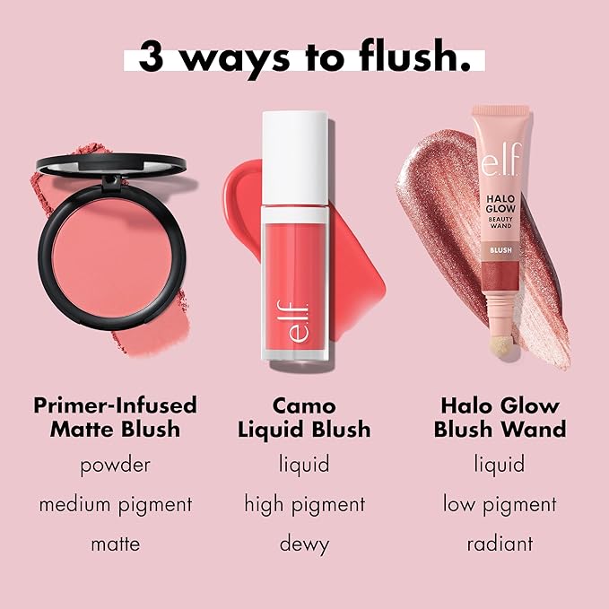 e.l.f. Primer-Infused Matte Blush, Long-Lasting, Lightweight & Buildable Powder Blush, Delivers A Matte Finish, Vegan & Cruelty-Free, Always Fresh-Velvo Beauty