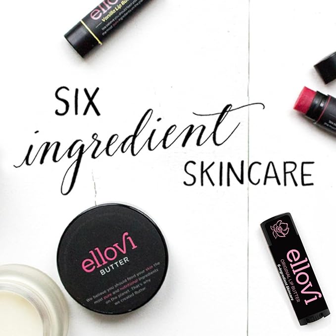 Natural Lip Butter Lip Balm - Original - Pure Enough to Eat - Made With Just 6 Vegan Ingredients - 100% Natural & Organic Moisturizing Lip Care for All Day Hydration (4-Pack)-Velvo Beauty