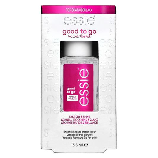 essie Nail Care, 8-Free Vegan, Good To Go Top Coat, fast dry and shine nail polish, 0.46 fl oz-Velvo Beauty