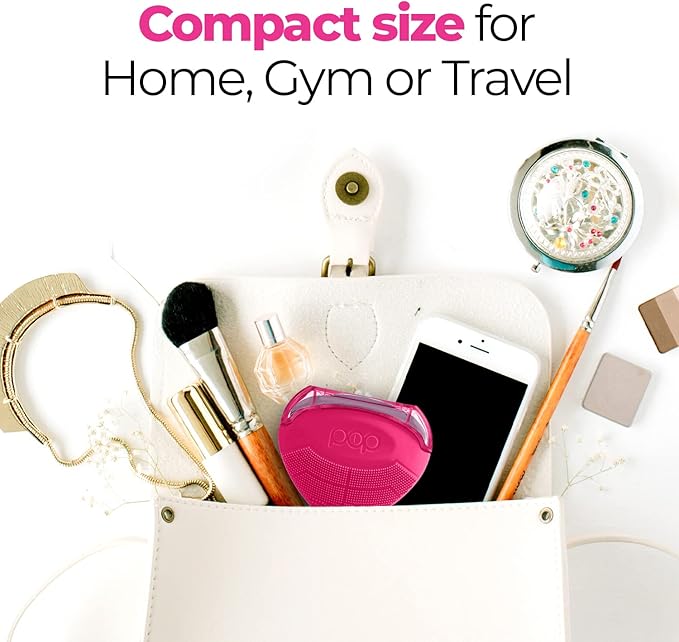 Pop Sonic Strawberry 3 in 1 Skin Exfoliating Cleanser Clean Massage Exfoliate - Pink-Velvo Beauty