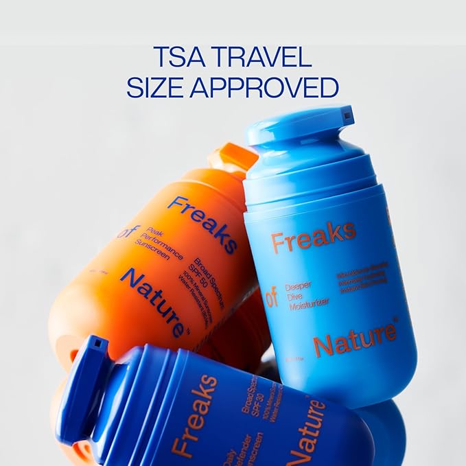 Freak Trio Bundle | Deeper Dive Moisturizer Serum, Peak Performance SPF 50 & Daily Defender SPF 30 | Natural Hydration & Sun Protection | Eco-Friendly, Reef-Safe, Cruelty-Free | All Skin Types-Velvo Beauty